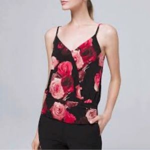 WHBM Floral Rose Tank Cami